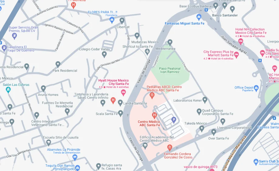 Mapa Santa Fe
